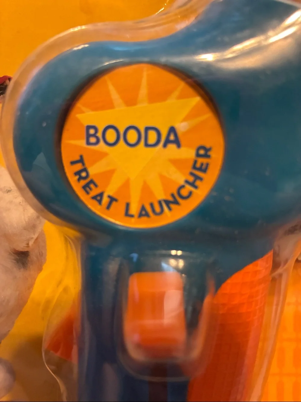 Booda Treat Launcher Dog Toy in Blue & Orange NWOT